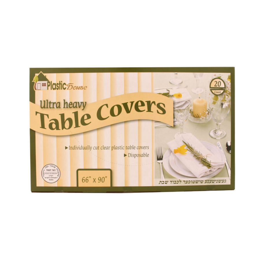 Clear Ultra Heavy Duty Tablecloths – 20ct - The Closeout Connection