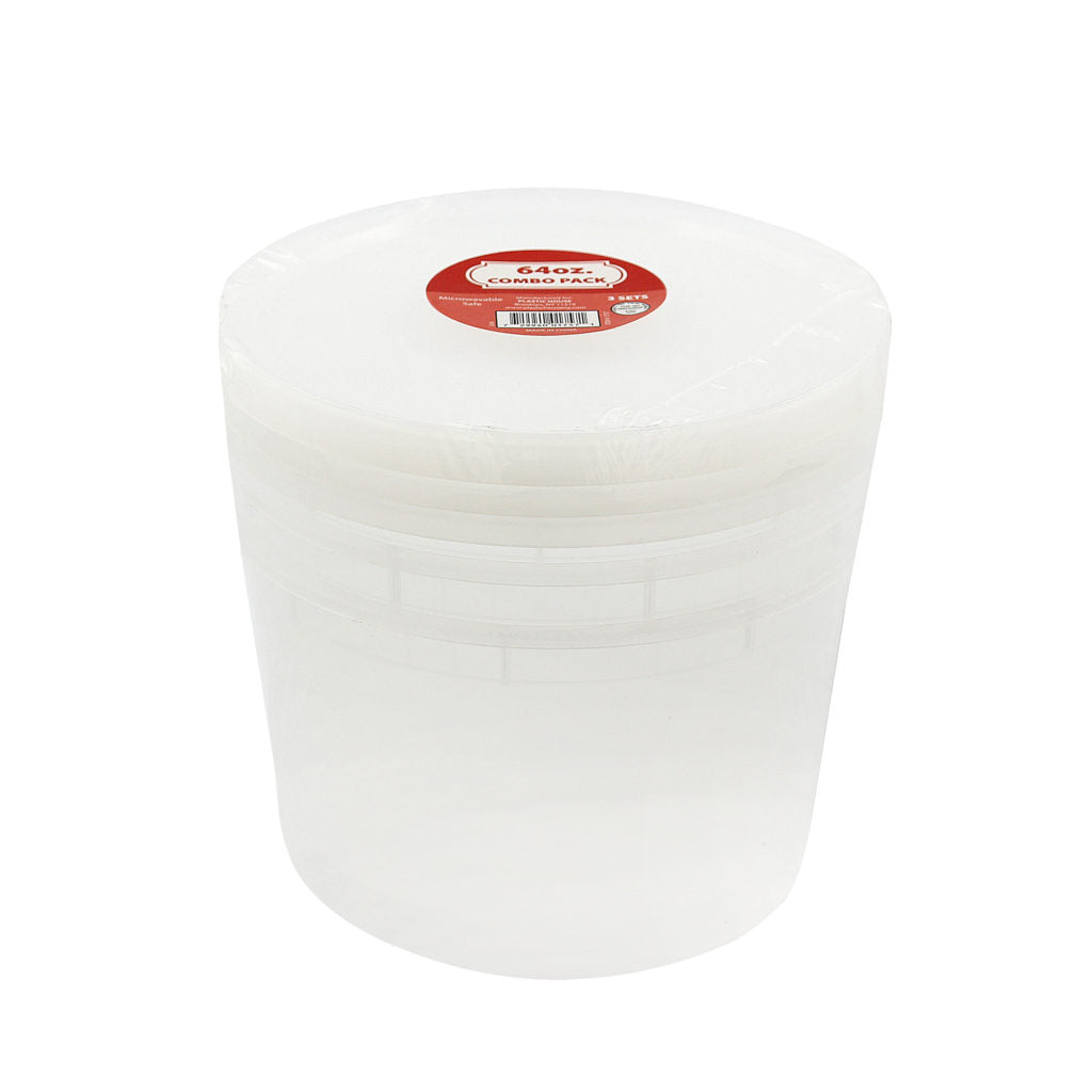 64oz Combo Pack Containers- 3 Count
