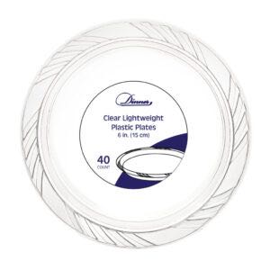 Dinner Collection Clear - 40 ct - The Closeout Connection