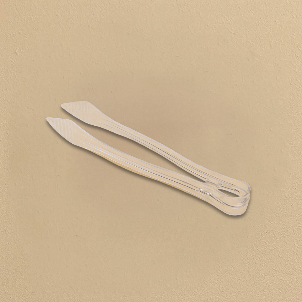 Clear Salad Tongs Twin Pack