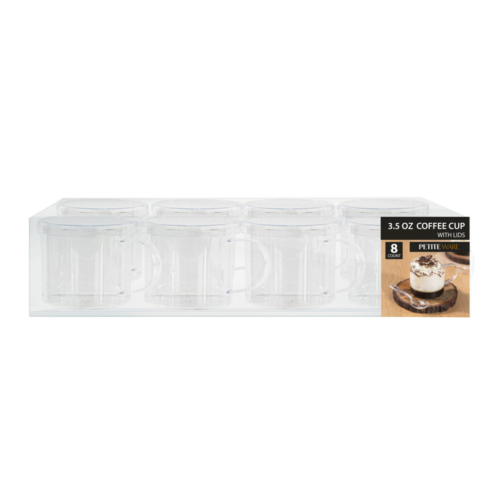 Coffee Cup With Lid - 8 Count - The Closeout Connection