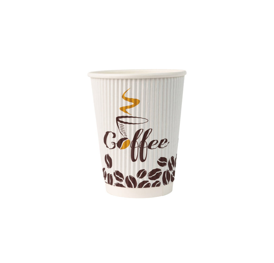 Ripple Hot Cups Coffee Print - 20 Count - The Closeout Connection