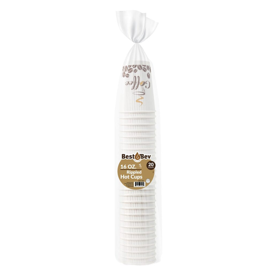Ripple Hot Cups Coffee Print - 20 Count - The Closeout Connection