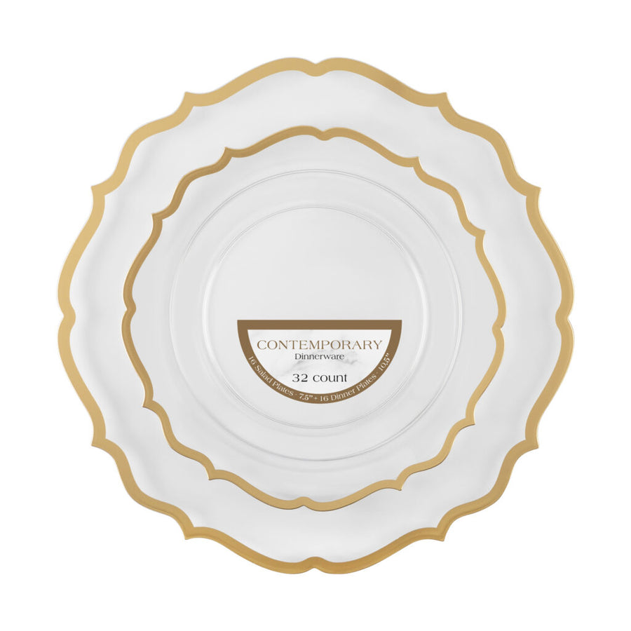 Contemporary Dinnerware Combo - 32 Count - The Closeout Connection