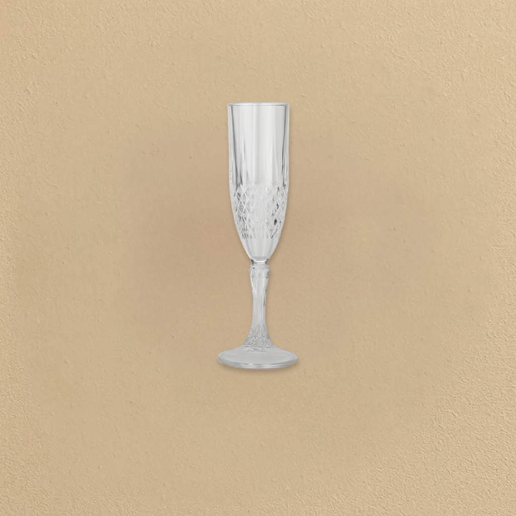 Crystal-like Champagne Flutes - 4 Count