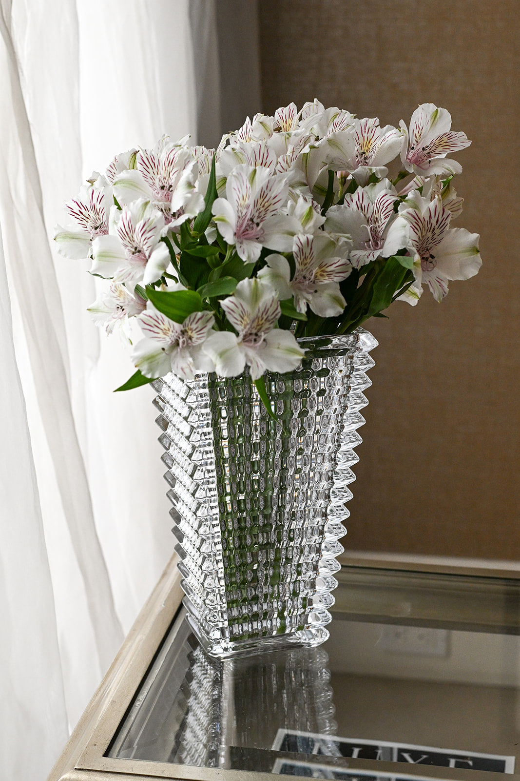 Rectangular Glass Tower Vase - The Closeout Connection
