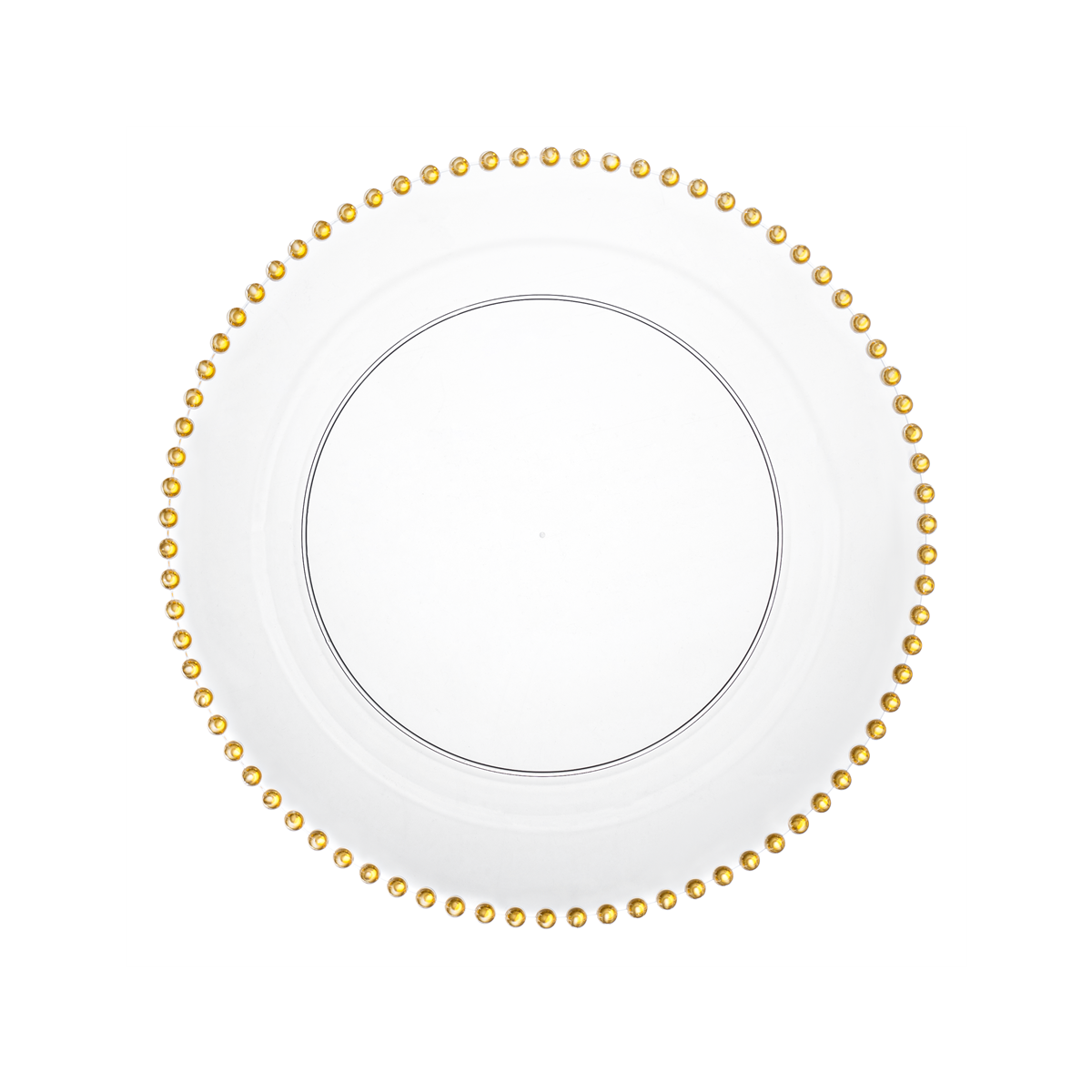 Decor Beaded Collection Clear and Silver- 10 Count