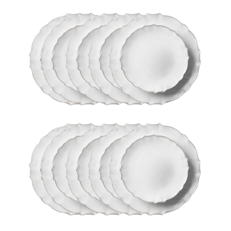 Decor Luxe Collection White 7.5" Salad Plate - 10 Count - The Closeout Connection