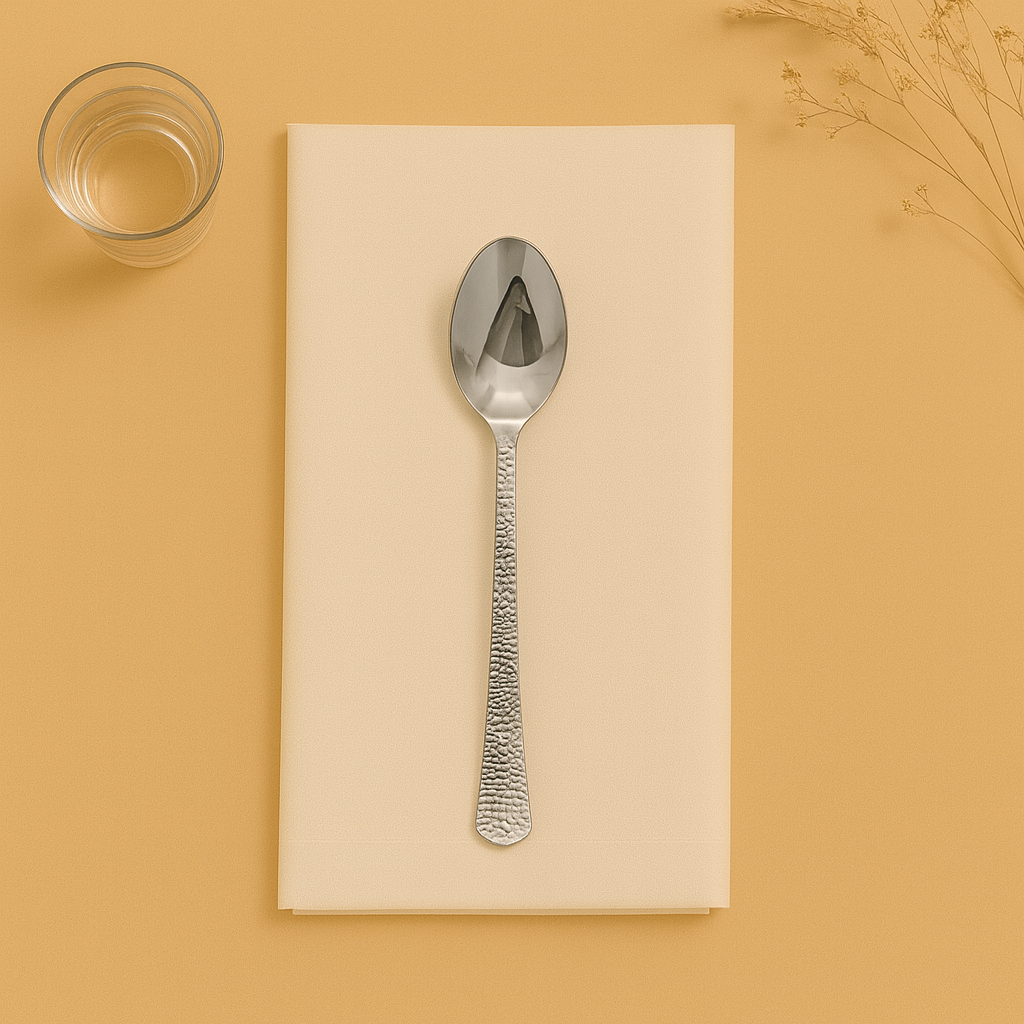 Decor Hammered Design Tea Spoon- 20 Count