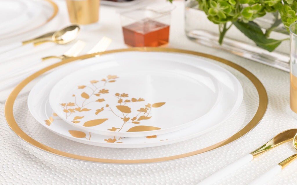 Garden Gold Dinnerware Collection - 10 Count