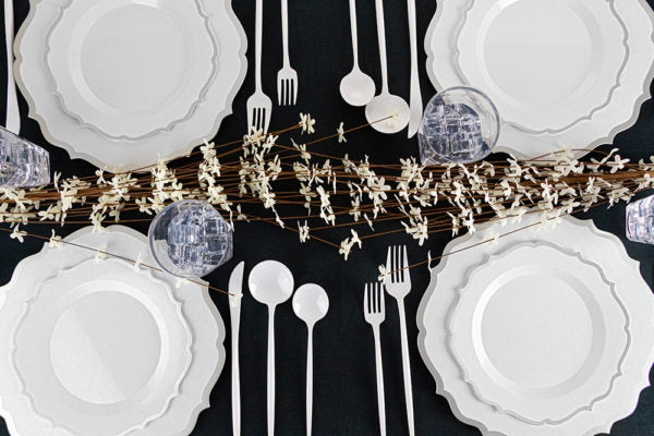 The Contemporary Combo Silver Dinnerware- 32 Count