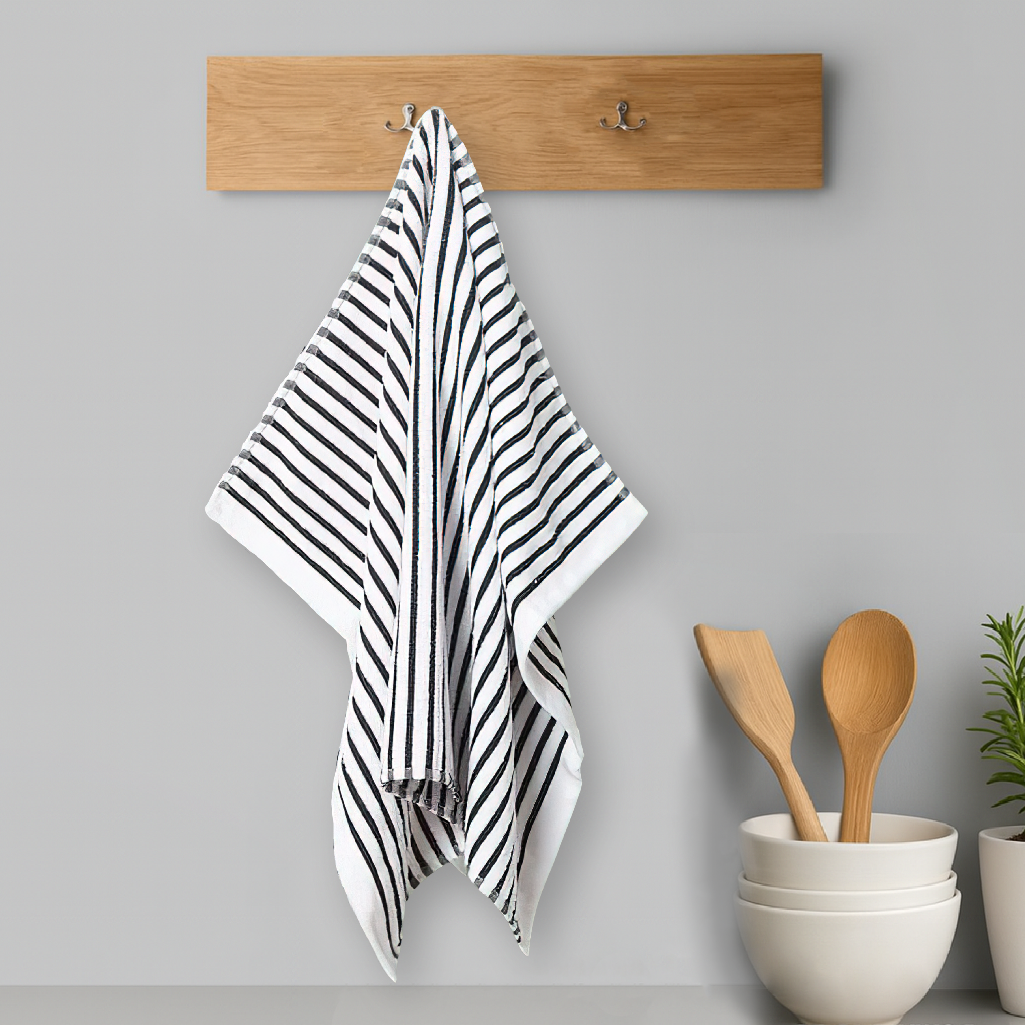 Chain Stripe Kitchen Towel