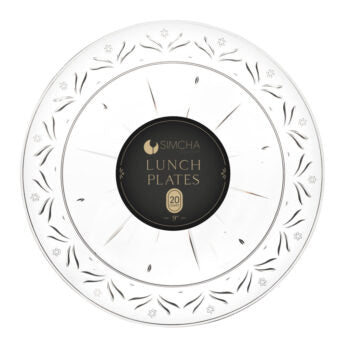 Disposable Plastic Plates- 20 Count - The Closeout Connection
