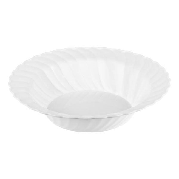 Elegant Plastic Plates White- 18 Count