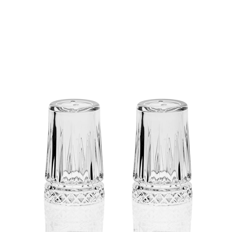 Elisa Glass Salt Shakers 3" - Set of 2 - The Closeout Connection