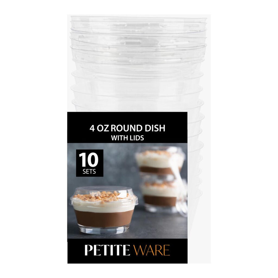 Round Bowls With Flat Lids - 10 Count - The Closeout Connection