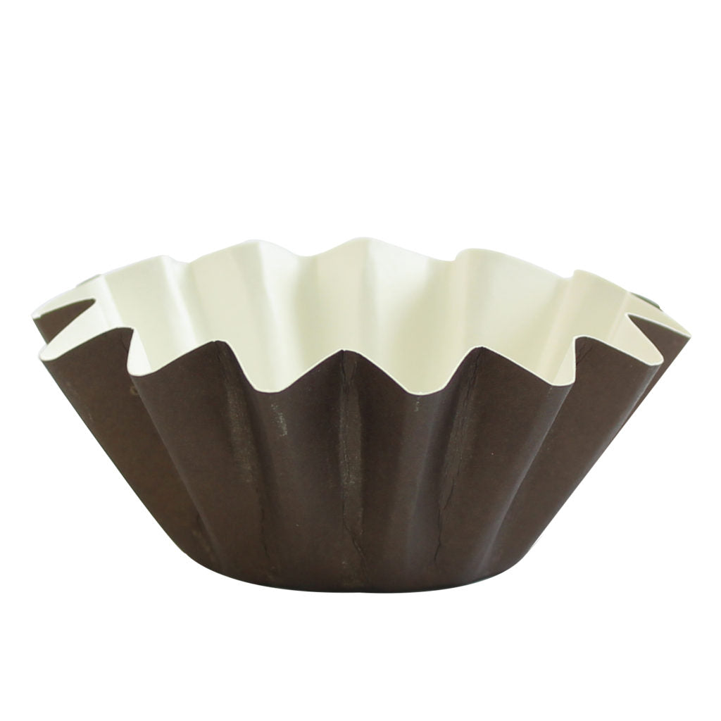 Floret Baking Cups Brown (Kosher for Passover) - 20 Count - The Closeout Connection