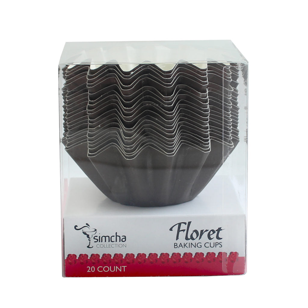 Floret Baking Cups Brown (Kosher for Passover) - 20 Count