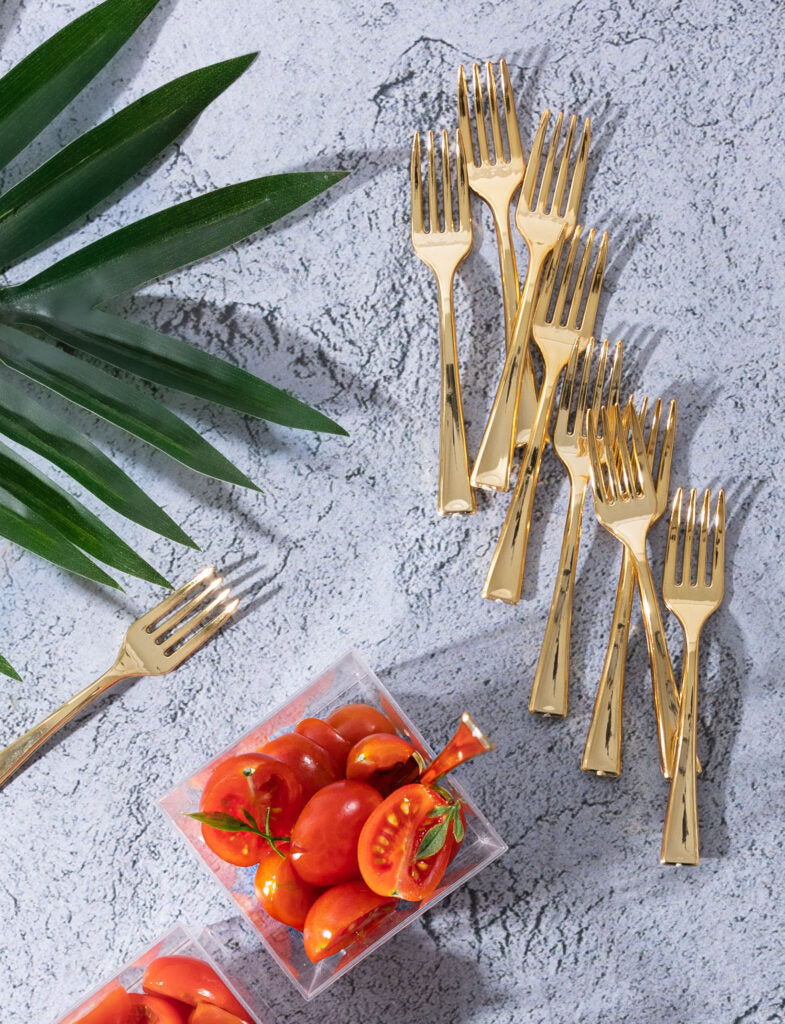 MiniWare Gold Forks - The Closeout Connection