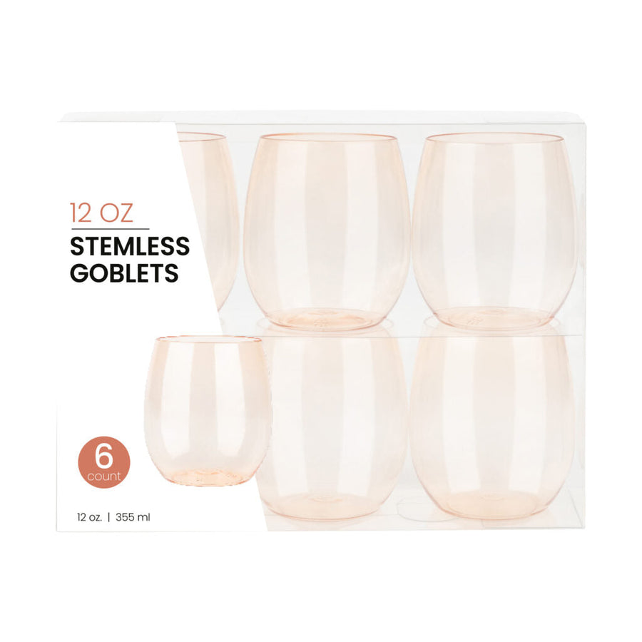 Stemless Goblets 12 oz - 6 Count