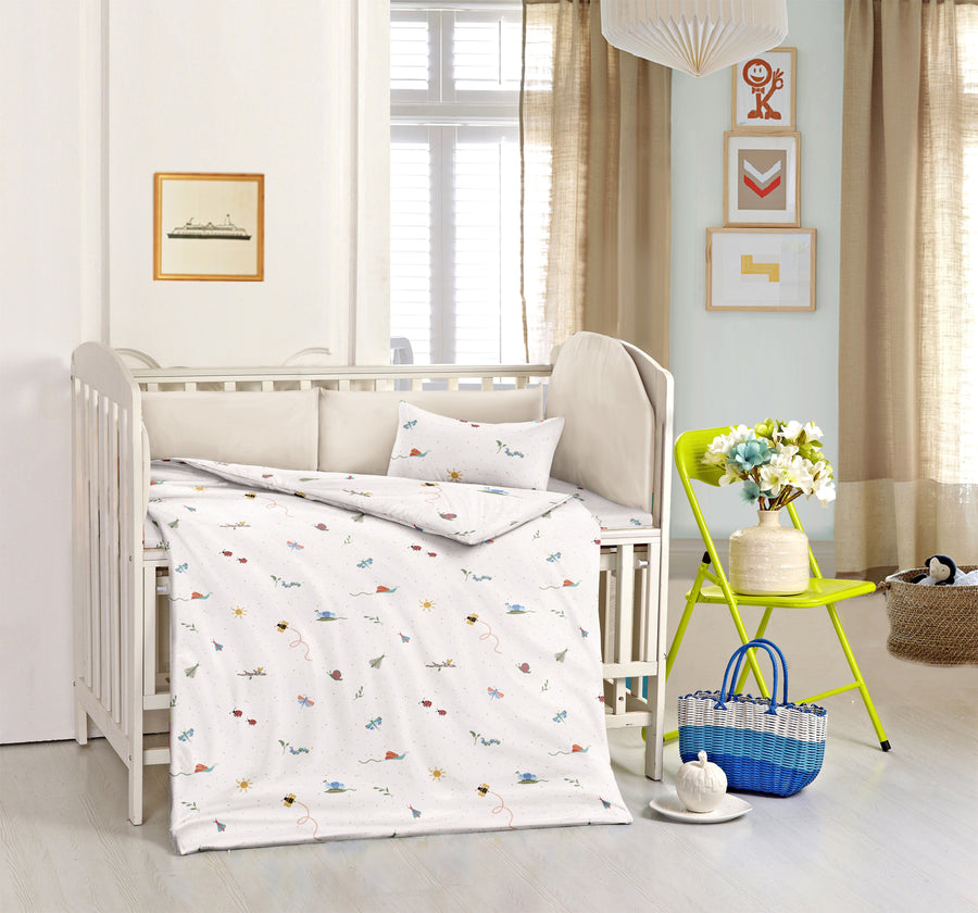 Superity Linen Crib Bedding Set - 3 Piece