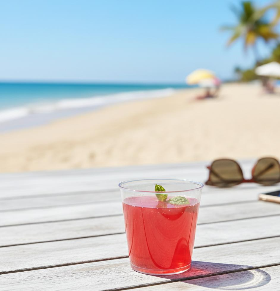 Clear 1oz Round Shot Cups- 50 Count