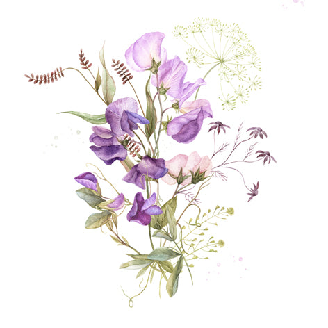 Gente Summer Bouquet Lunch Napkin - 20 Count - The Closeout Connection