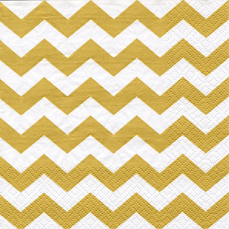 Chevron Lunch Napkin - 20 Count - The Closeout Connection