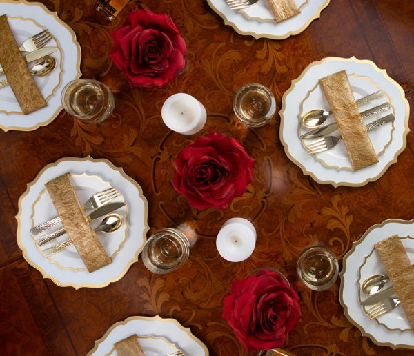 Gold Dinnerware - 32 Count