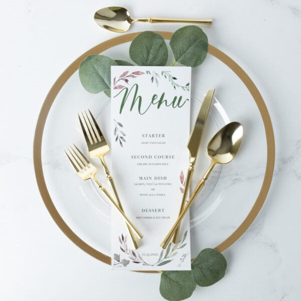 Infinity Flatware Gold Comb Set- 40 Count - The Closeout Connection