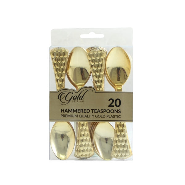 Hammered Gold Flatware Teaspoons#Type_Teaspoons