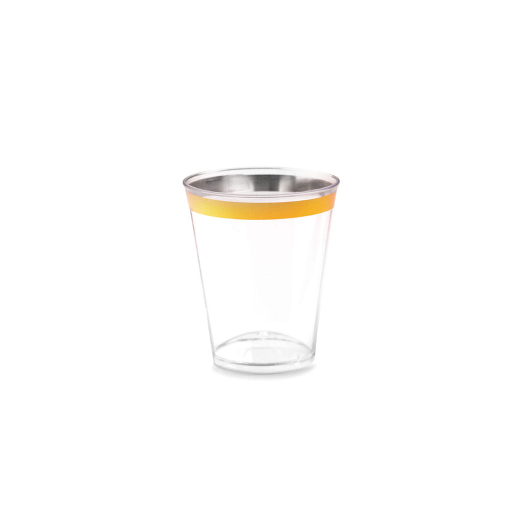 Gold Rim Cups- 14 Count