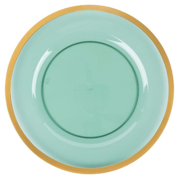 Chargers Green With Gold Rim - 8 Count