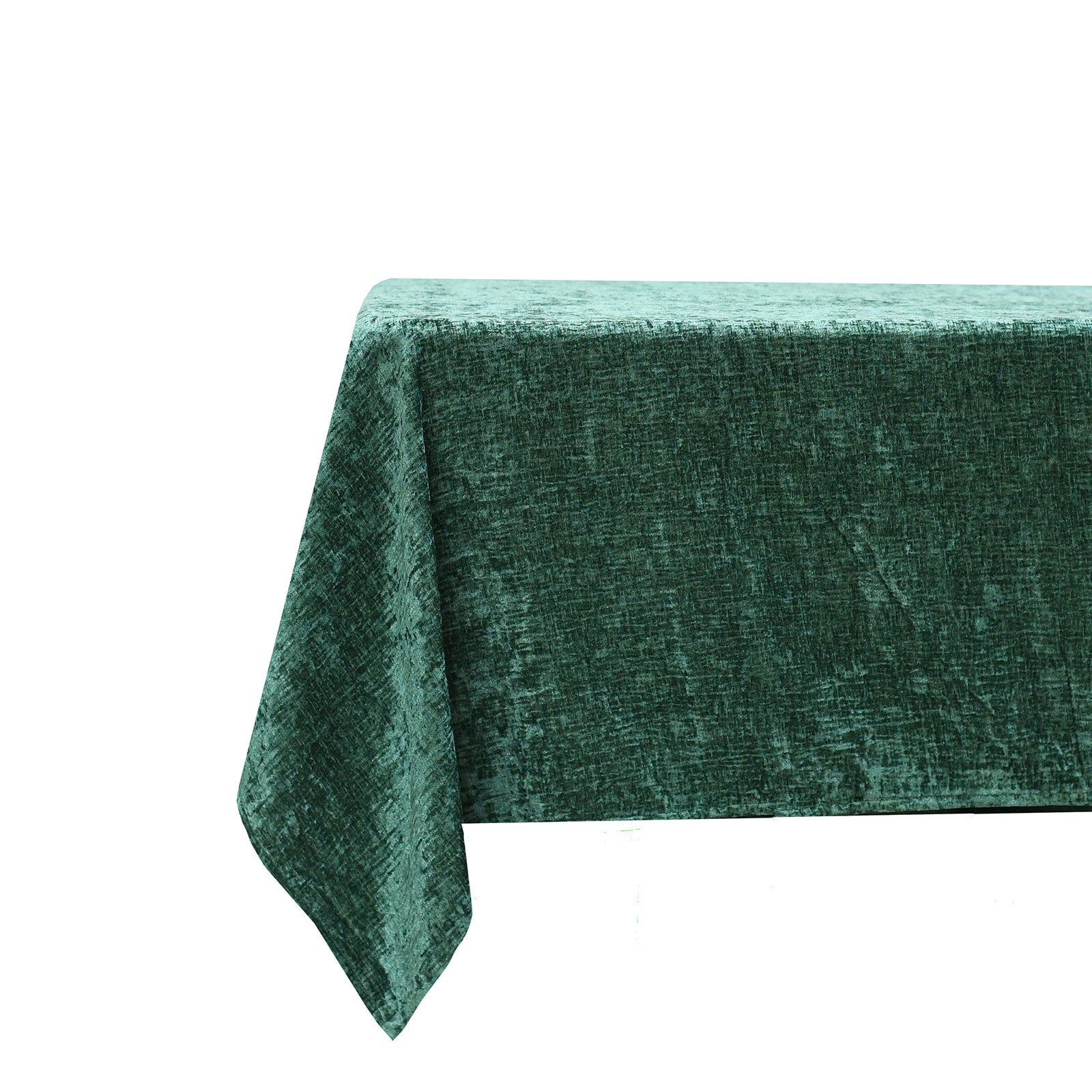 Jardin Emerald Green Chenille Tablecloth
