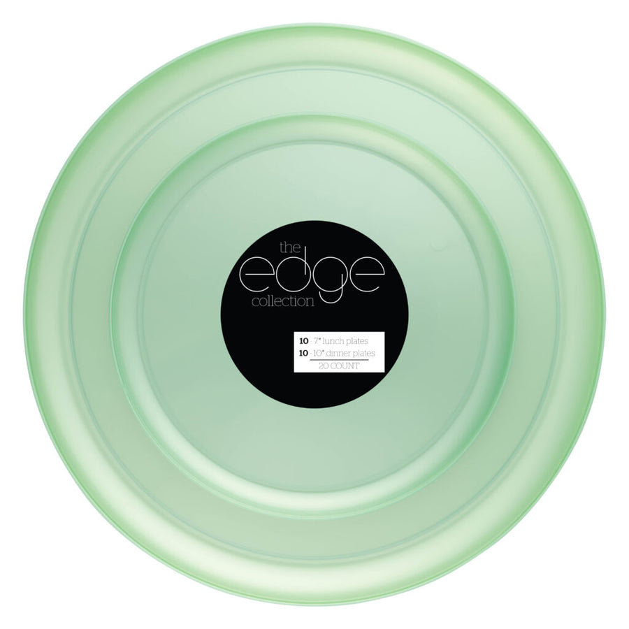 Edge 7″ & 10″ Plates Green Pearl Combo - The Closeout Connection