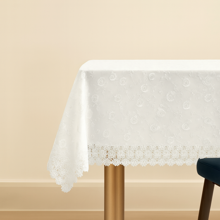 HLD307 White Tablecloth - The Closeout Connection