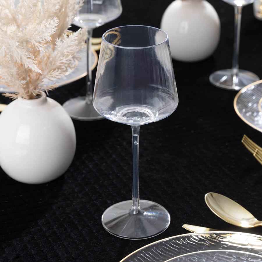 Hip Wine Glass Clear - 4 Count - The Closeout Connection