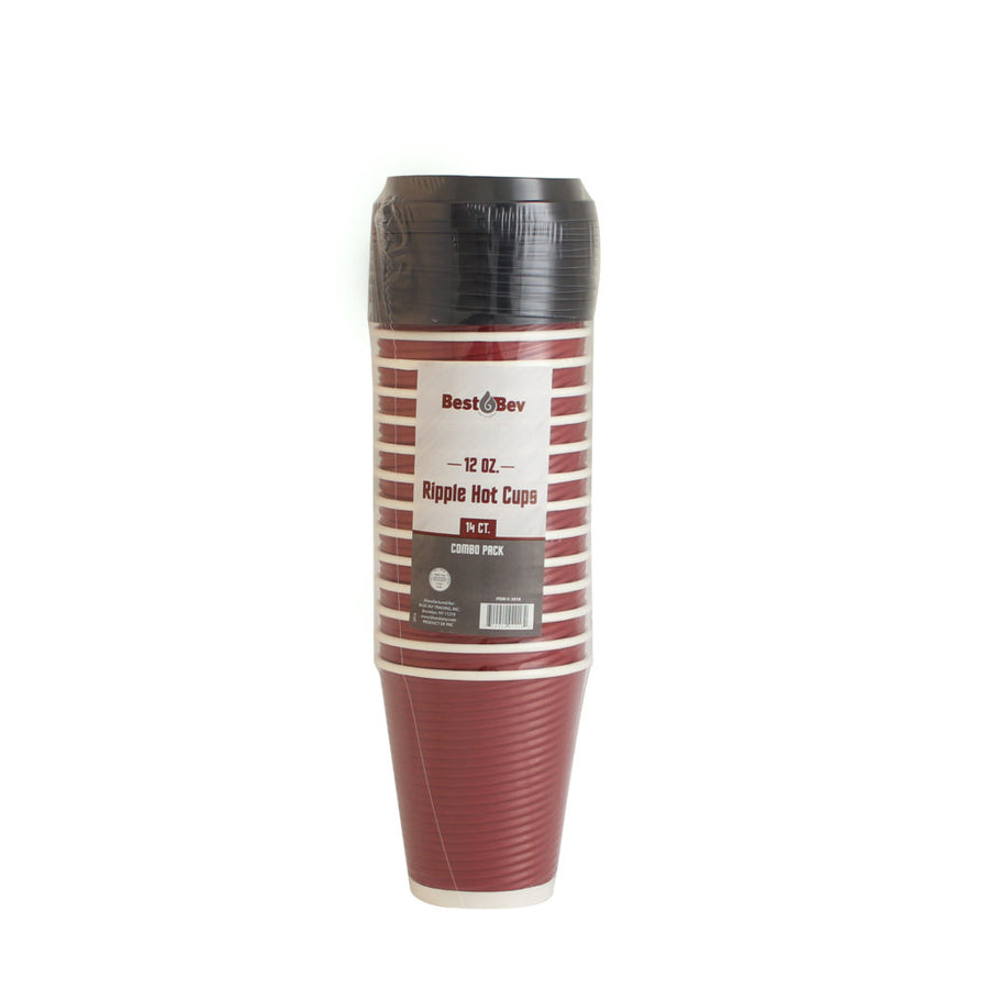 Ripple Cups Burgundy Combo 50 Count - The Closeout Connection