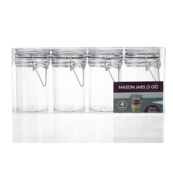 3oz Mason Jars - 4 Count - The Closeout Connection