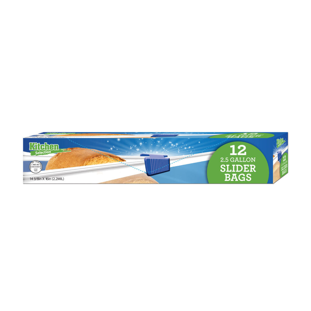 2.5 Gallon Slider Bags - 12 Count
