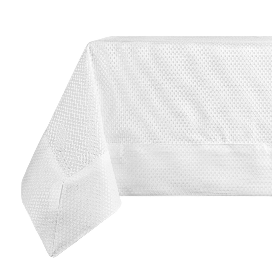 Lucerne White Spill Proof Tablecloth