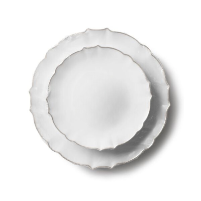 Decor Luxe Collection White 10" Dinner Plate - 10 Count - The Closeout Connection