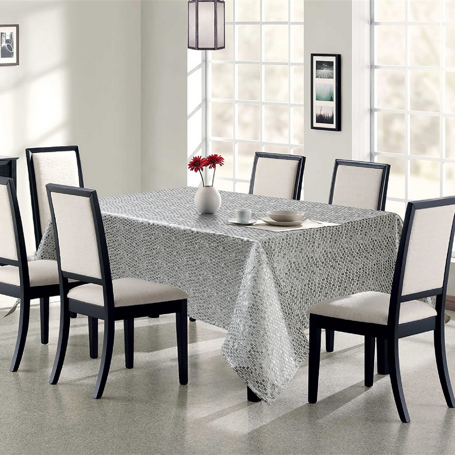 Marbella Metallic Tablecloth - The Closeout Connection