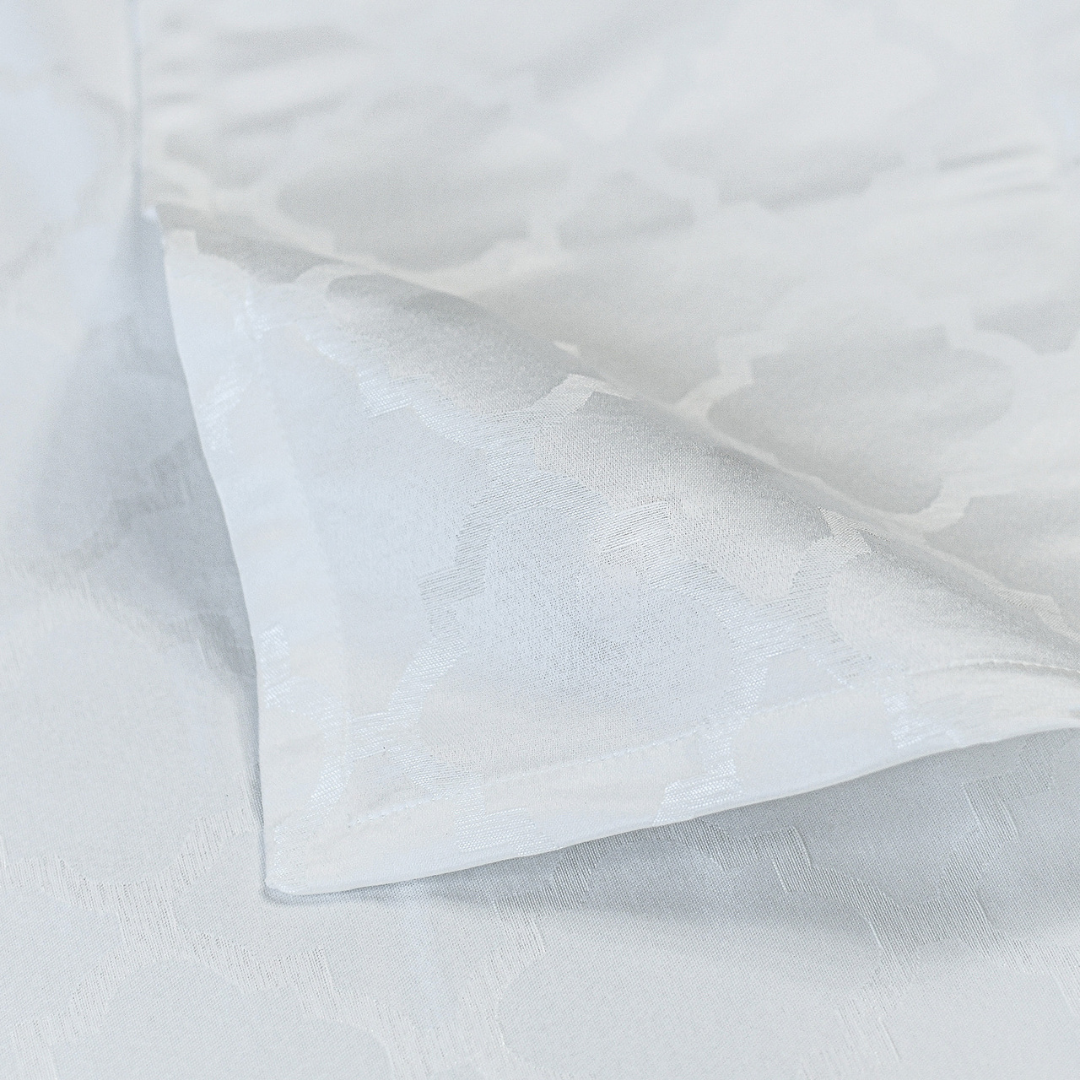 Milan White Tablecloth