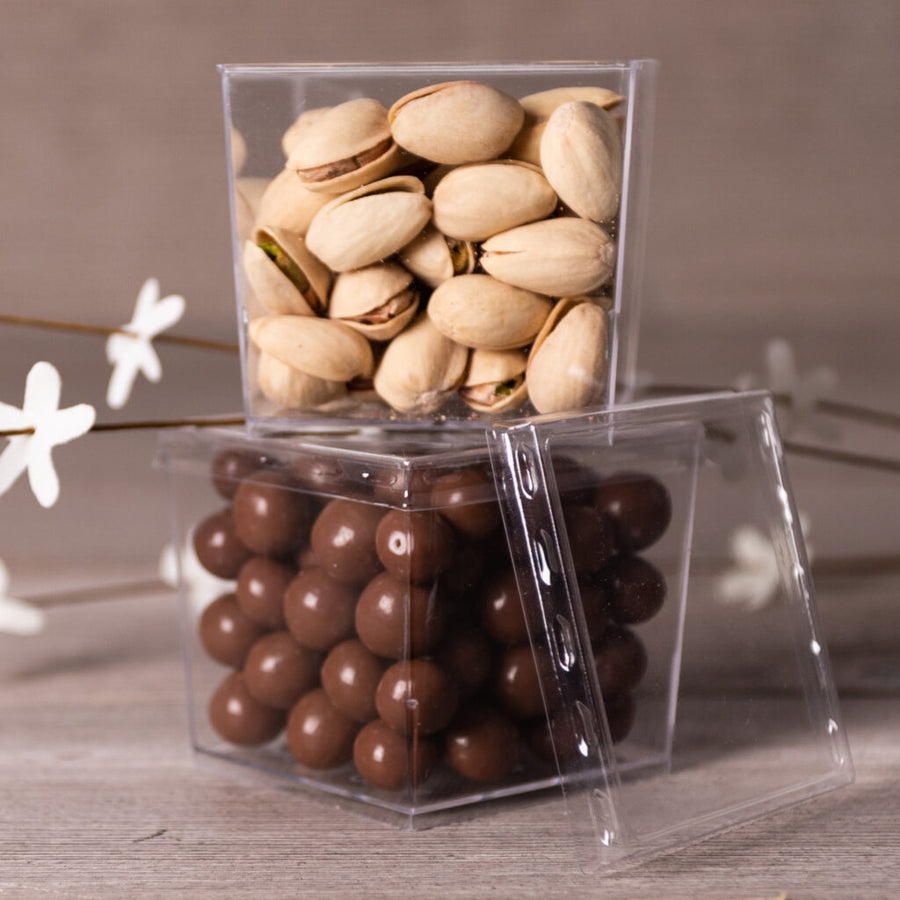 Square Cups with Lids - 10 Count - The Closeout Connection