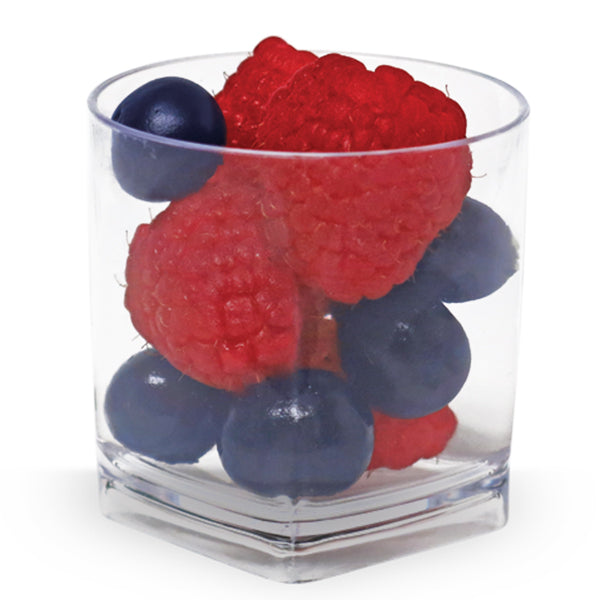Mini Square Dessert Plastic Cups - The Closeout Connection