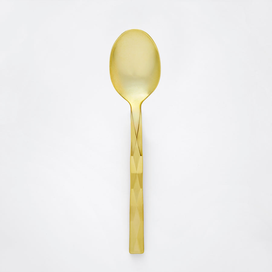Decor Diamond Collection gold plastic spoon