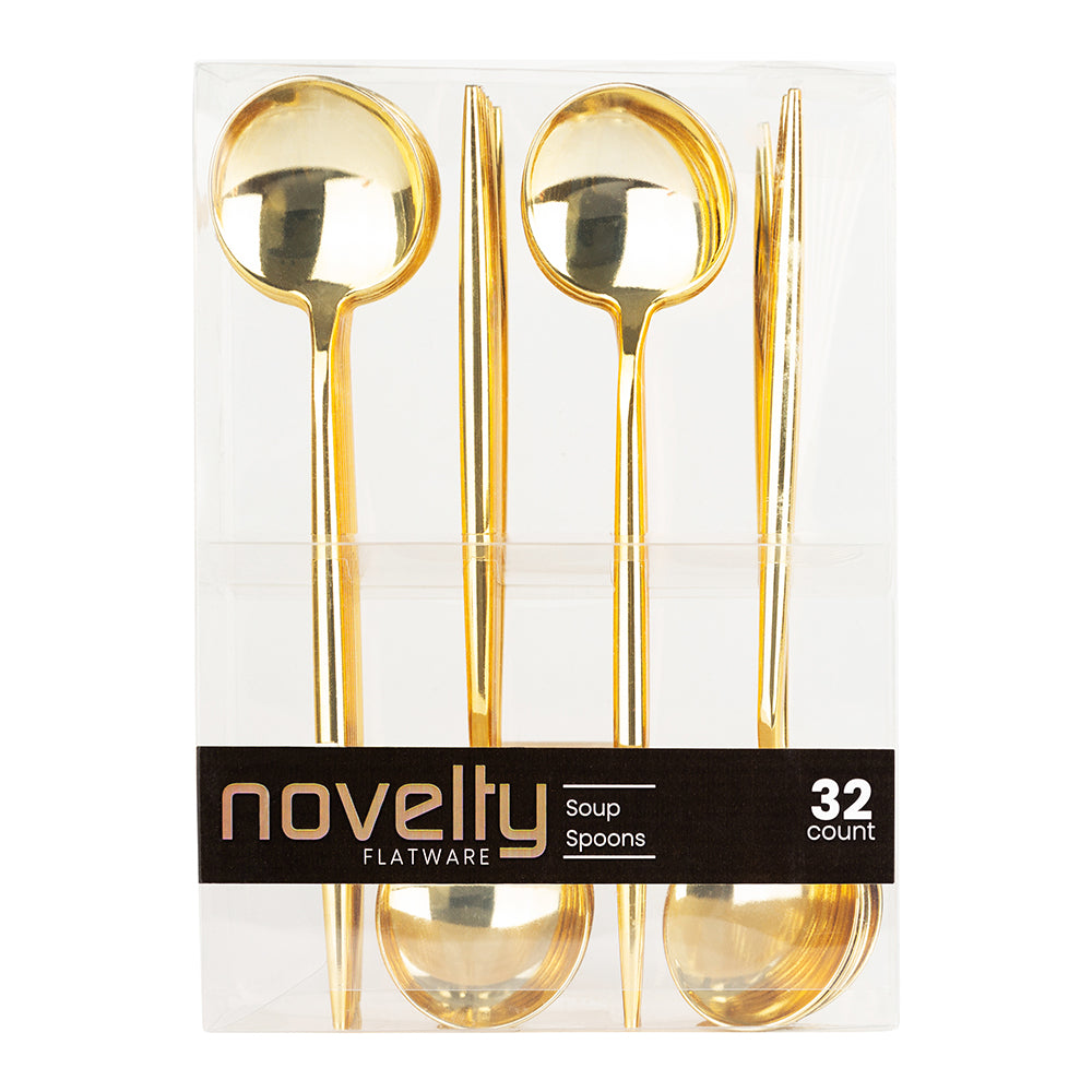 Novelty Gold Flatware - 32 Count - The Closeout Connection