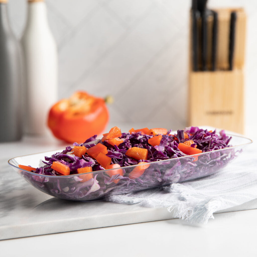Organic Rectangle 32 oz Salad Bowl 10.6″