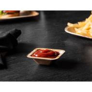 Palm Leaf Collection Square Dessert Bowls 8" - 10 count - The Closeout Connection